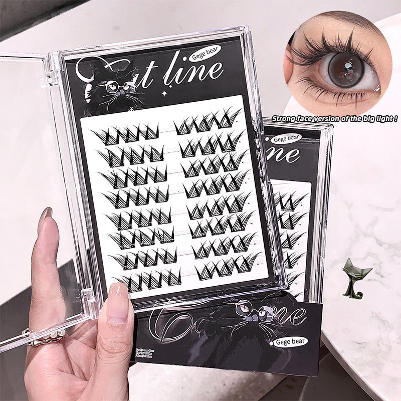 GEGE BEAR Накладные ресницы серии Cat без клея с завитком подсолнечника — фото 3