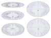 Drapas 3D Protractor, Set of 5, Long Shaft Diameter 120mm, 16526