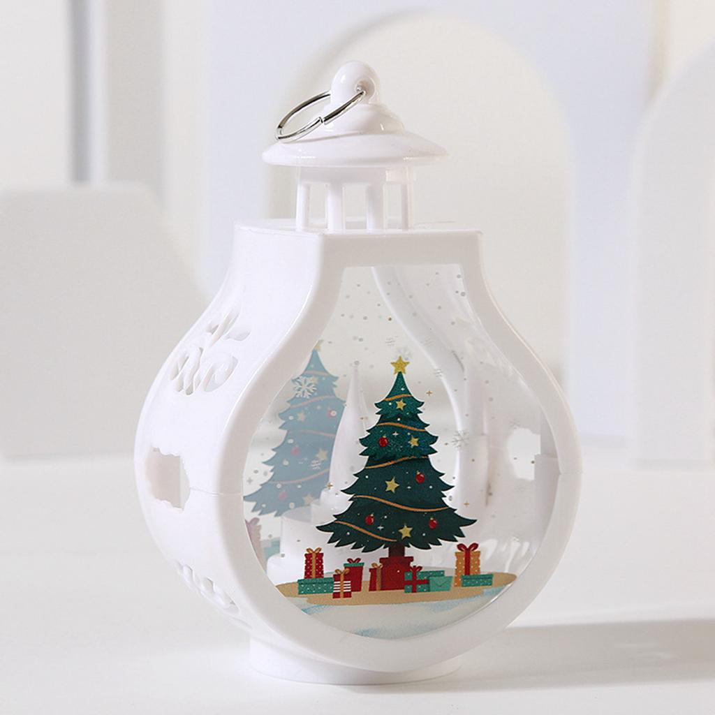 Lanterne de Noël Bonhomme de neige Arbre Lumières LED Décoration de Maison Lampe Délicate Ornement de Noël Arbre de Table Décoration Pendentif Cadeau de Festival