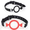 Full Silicone O Ring Gag Strap Open Mouth Gag Fetish Oral Fixation BDSM Toys Sex Slave Bondage Muzzle SM Couples Flirt Tools