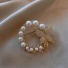 Diamond Pearl Butterfly Brooch Literary Style Temperament Net Celebrity Fashion Personality Fixed Clothes Accessories