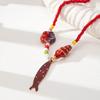 Ethnic Style Nylon Rope Necklace Flower Ocean Series Necklace  Decoration