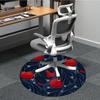 1pc Apple Pattern Chair Carpet for Office Non Slip, Lightweight, Machine Washable Rug for Office Holiday Decor