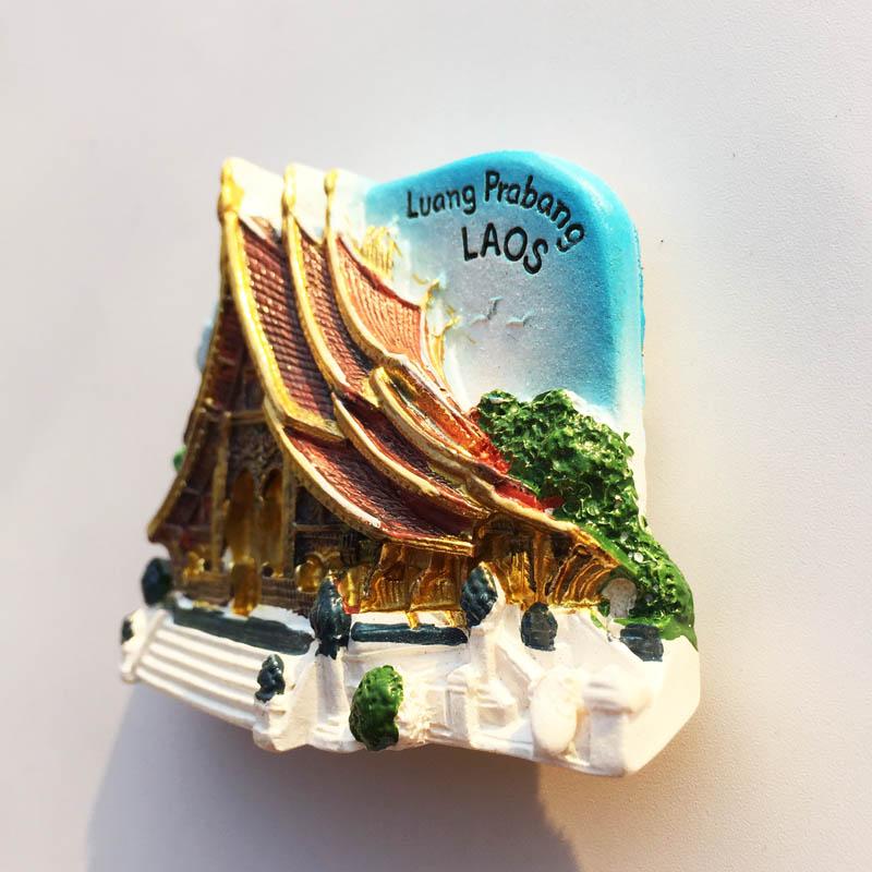 Laos Travelling Fridge Magnets Luang Prabang Vang Vieng Tourism Souvenirs Fridge Stickers Wedding Gifts Magnetic Stickers