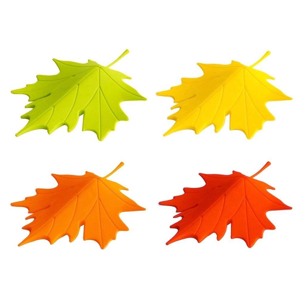 Leaf Shaped Leaf Shaped Door Stopper Thickened Baby Safety Protector Maple Leaf Door Stop  Safe