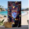 Asciugamano da Spiaggia con Stampa Calcio Aston Villa, Asciugamano Grande Morbido ad Asciugatura Rapida per Spiaggia Campeggio Nuoto