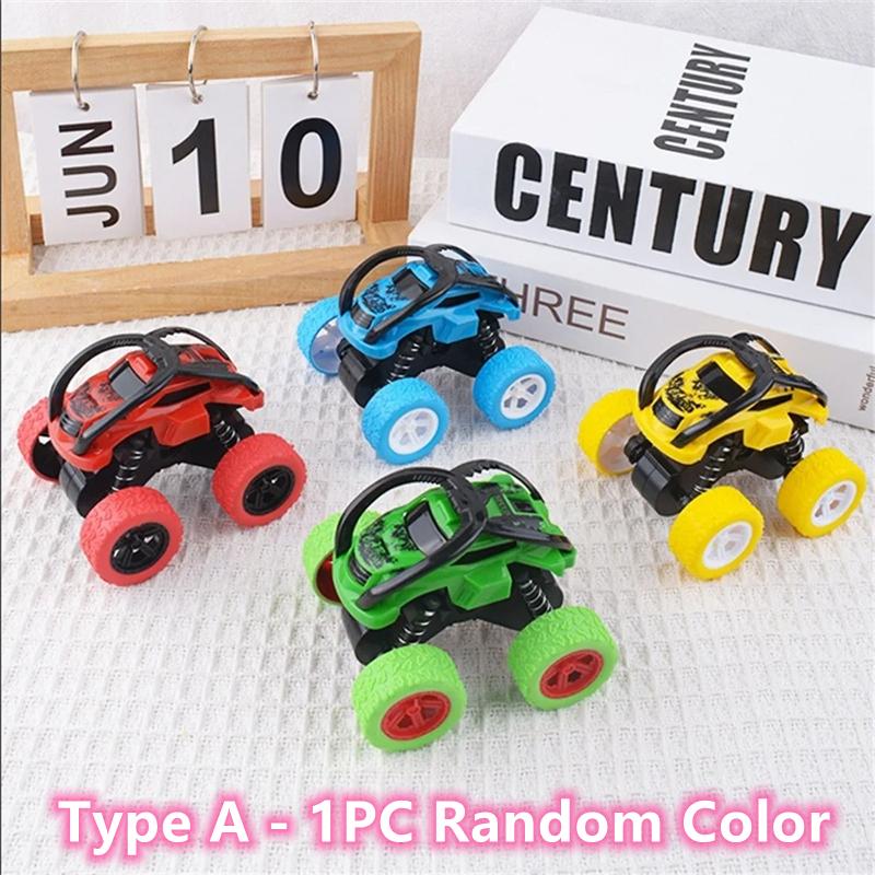 Erkek Çocuklar İçin Canavar Kamyon Oyuncakları - Takla Atan Aksiyonlu Küçük Çocuk İt ve Git Akrobatik Arabalar, Çocuk Doğum Günü ve Noel İçin Yarış Arabası Seti