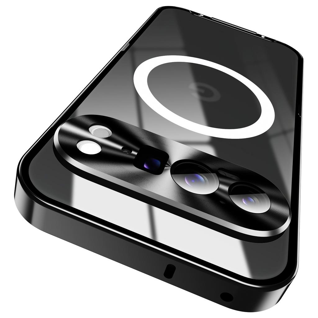 For Google Pixel 9 Pro Magnetic Case Metal Frame Matte Phone Cover