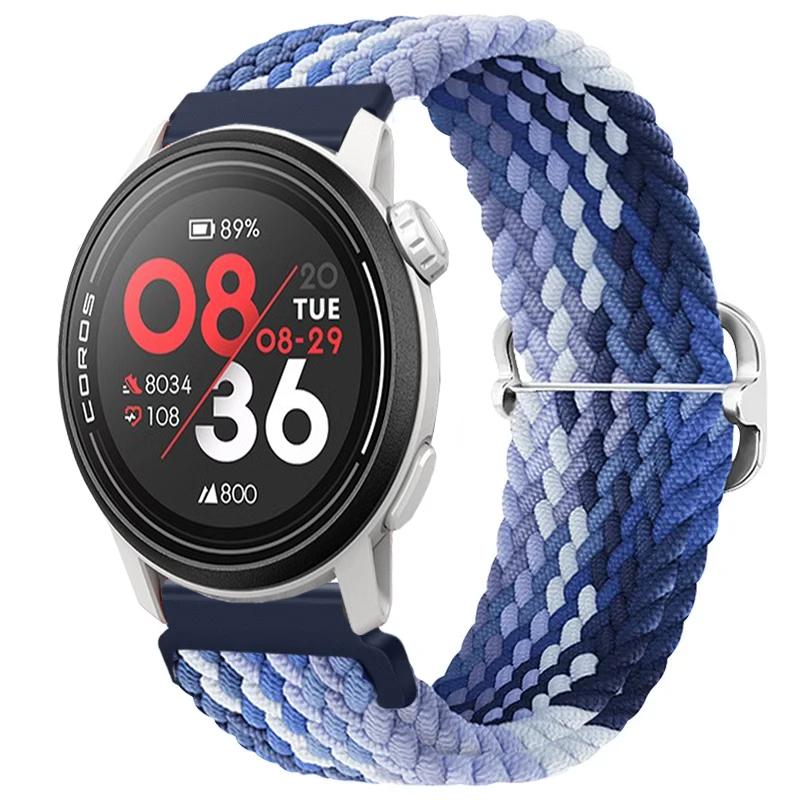 20/22mm Gevlochten Nylon Bandje Voor COROS APEX 4/PACE Pro/4 3 2 Verstelbare Armband Voor CMF Watch 3/2/1 Pro Suunto Race 2/S/Run Band