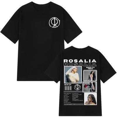 Rosalía LUX Album Tour 2026 Print Unisex T-Shirt Unisex Rundhals 100% Baumwolle Kurzarm Y2k Oversized T-Shirt Fans Geschenke Konzert Merch