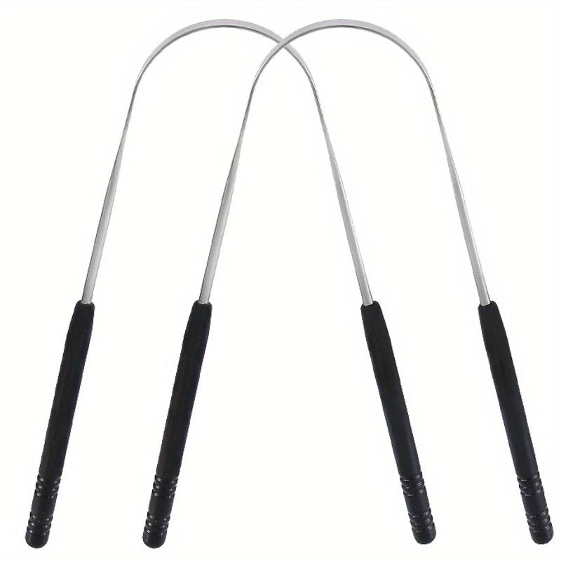 1/2Pcs Stainless Steel Tongue Cleaning,Effective Oral Care With Tongue Scraper, Brush, Clearing Tool  For Bad Breath Reduction