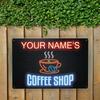 Personalized Custom Metal Sign for Coffee Shop Wall Decor