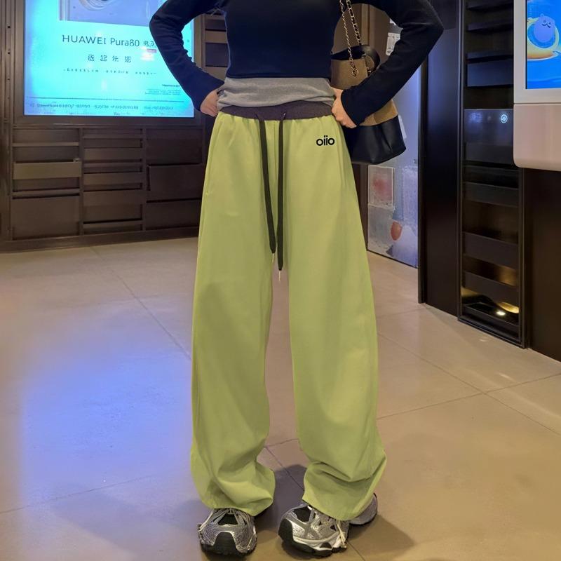 Autumn Winter Elastic Waist Street Style Loose Casual Sports Pants Women All-match Sweatpants Trousers