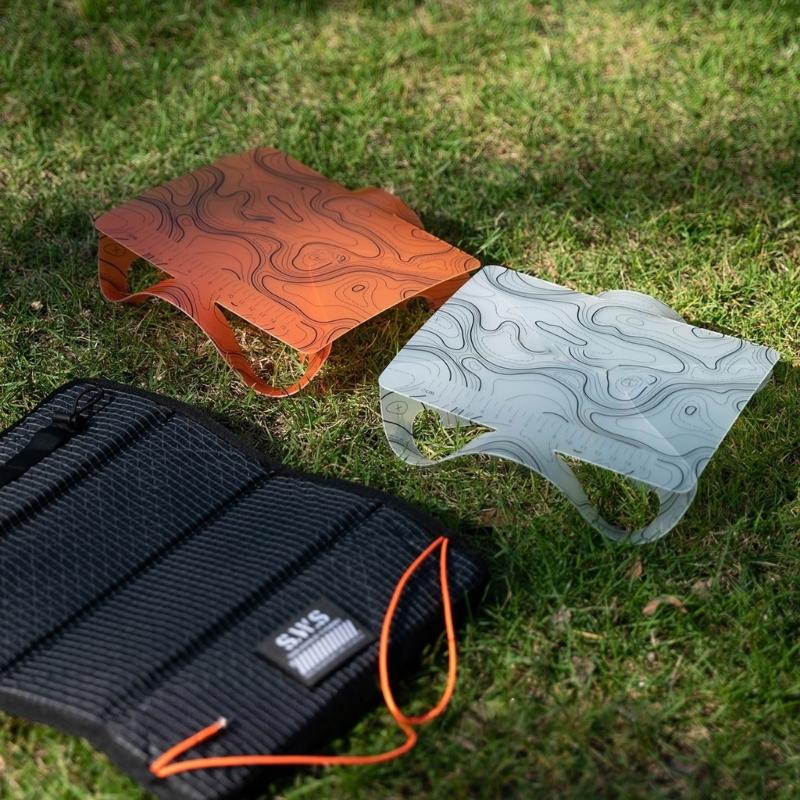 1/2Pcs Outdoor Plastic Card Type Cutting Board Folding Table Vegetable Fruit Cutting Mat Camping Table Easy to Clean