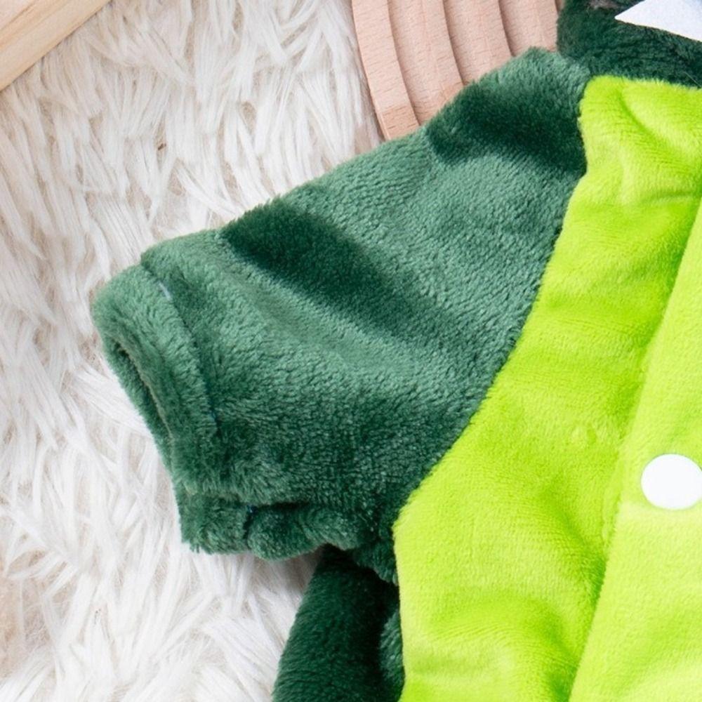 Cat Cotton Coat Plush Pet Dinosaur Costume Warm Comfortable Dog Four Legged Clothes Cartoon Pet Jumpsuits for Cats and Dogs