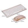 Wireless Keyboard Mouse Combo Kit Ultra Thin Ergonomic Cordless Keyboard Set for Office School Home
