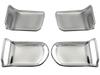 BRIGHTZ Sakura B6AW Finish Stainless Steel Inner Door Handle Set SAKURA Ultra-Mirror Covers, Plated, 4-Piece [INS-DHC-250]