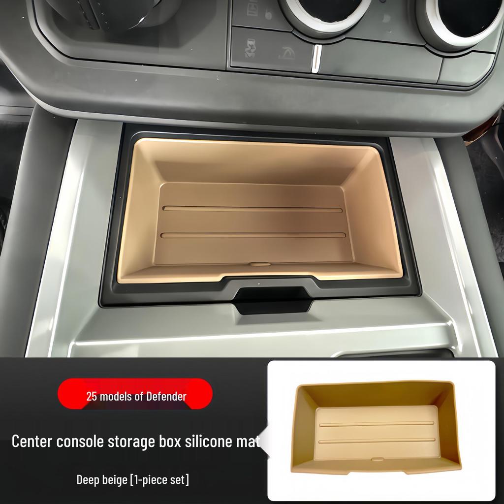 Tapete de Silicone Antiderrapante para Armazenamento para Console Central do Land Rover Defender 25 (110/90)