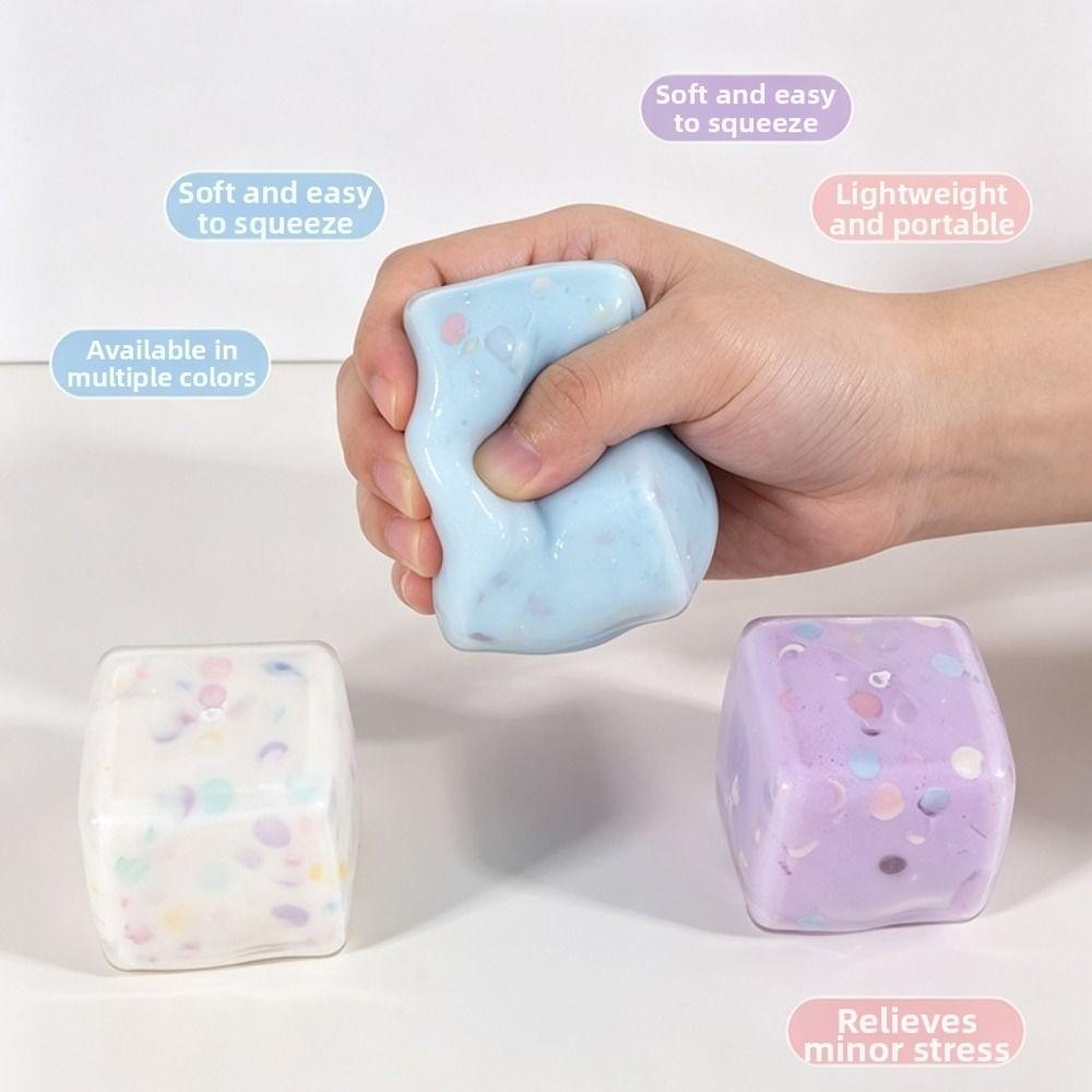 Sound Effects Squeezed Cube 5cm TPR Fidget Toy Kids Toy Handmade Ball Children's Gifts