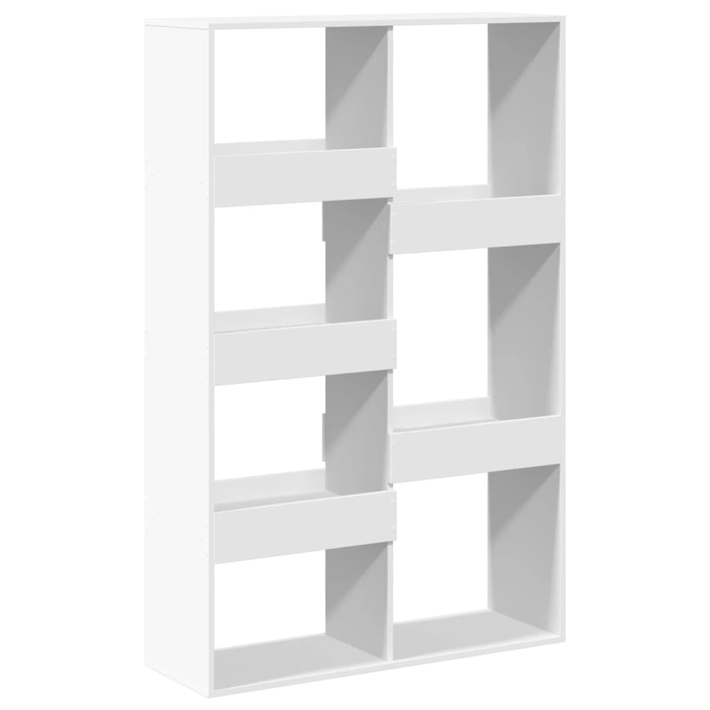 White Bookshelf 100 x 33 x 155.5 cm Engineered Wood