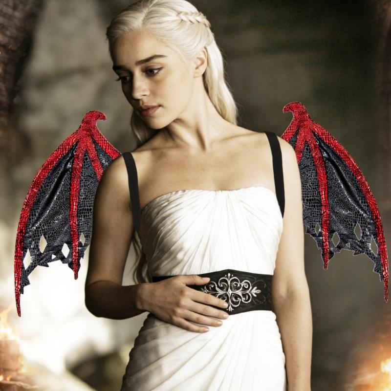 Glittering Dragon Wing Costume Accessory Role Playing Easy Wear For Cosplay And Halloween Parties