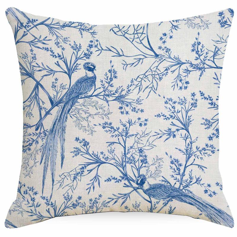 Vikama Classical Pattern Throw Cushion Cover For Sofa, Bedroom Car Seat Cushion Cover, Lumbar Support Nap Cushion