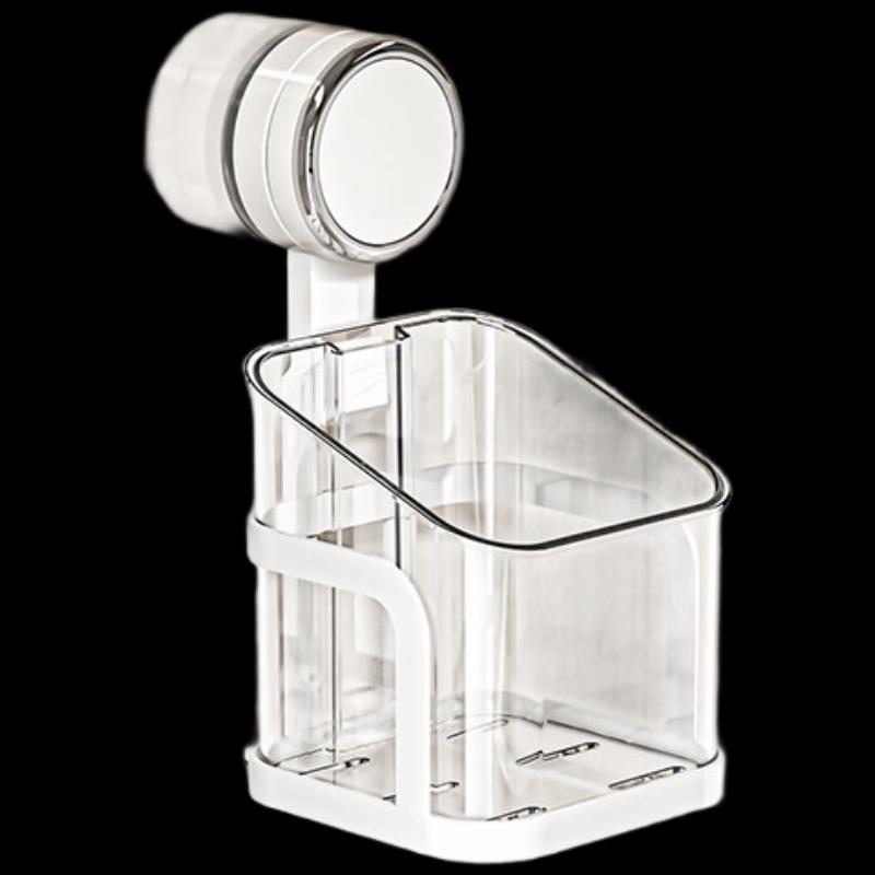 ZISIZ Wall-Mounted Suction Cup Storage Basket