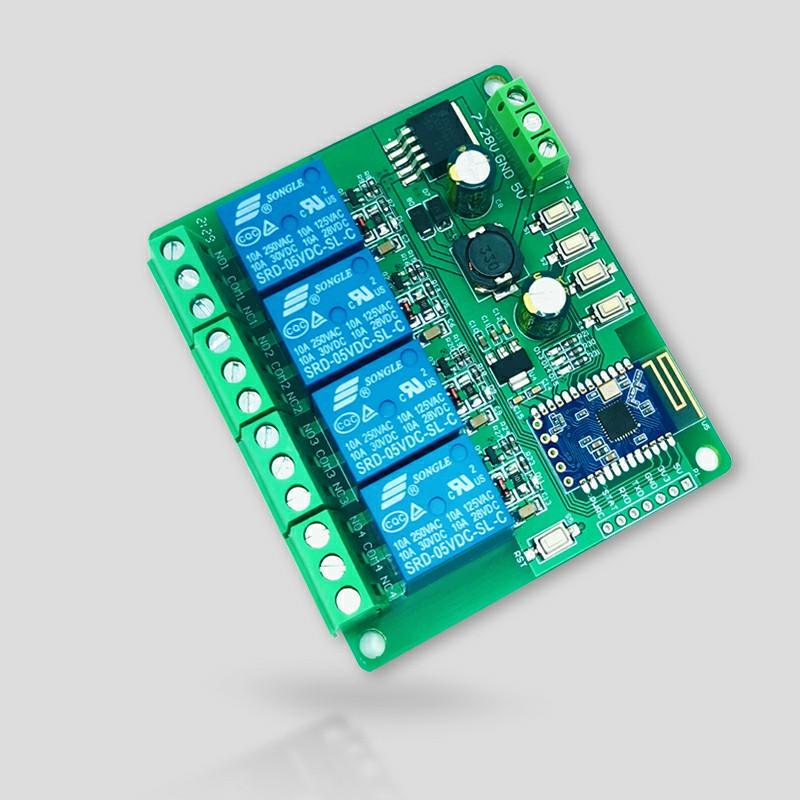 4-Channel Bluetooth 5.0 Relay BLE Bluetooth Mesh Networking Phone APP Remote Switch