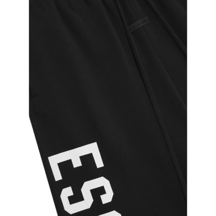 Fear of God Essentials Lounge Sweatpants Jet Black Men Bottoms 130SP254320F