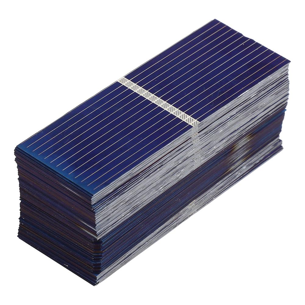 100PCS 0.5V Mini Solar Cells For Solar Panels 39mmx19mm Polycrystalline Silicone Cells For Solar-powered Models Toys Displays