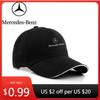 Autocollant de Voiture Chaud Casquette de Baseball de Voiture Logo Auto Chapeau de Soleil pour Mercedes benz AMG W204 W203 W212 W211 W124 W210 GLC GLE E CLA GLA W205 W2