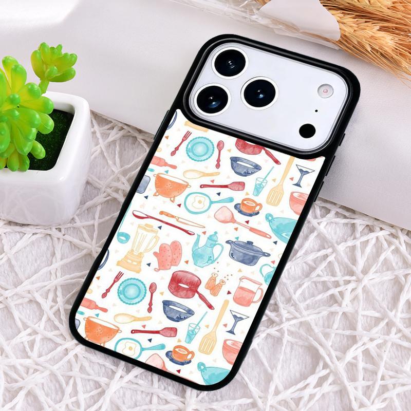 Baking Cook Chef Phone Case for iPhone 17 Air 16 15 11 12 14 13 Pro Max Shockproof Cover