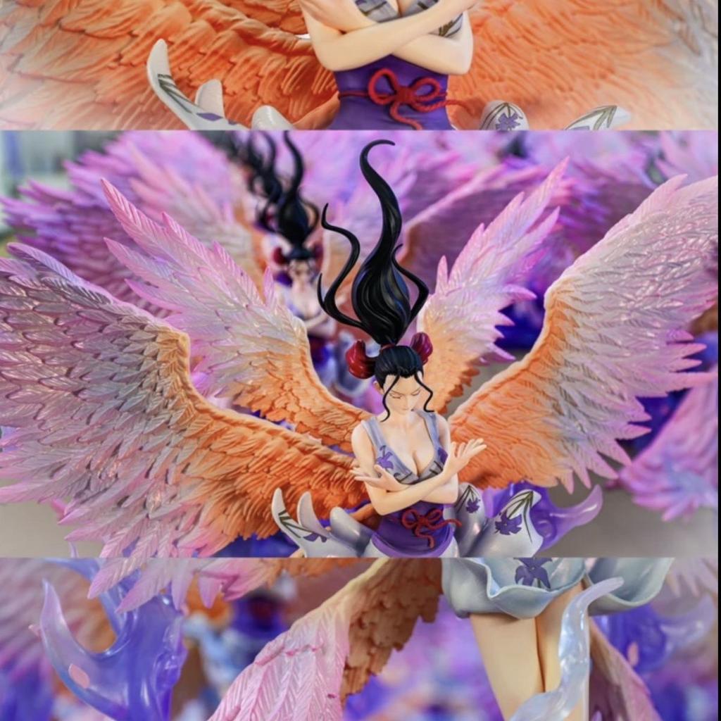 34cm JT Toys One Piece Anime Figure Nico Robin Figure 6 Wing 2 Heads Version Robin PVC Statue Model Ornament Collect Gift Toy