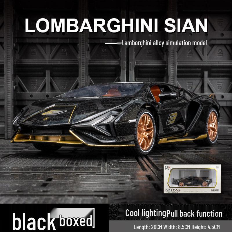 

Mingyi MY149 Lamborghini Sian Lightning Track Edition Инерционная Модель Машинки из Сплава Украшение