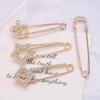 Rhinestone Waist Tightening Brooch for Women's Jeans and Necklines