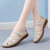 Sandals women's spring and summer comfortable soft sole soft surface mother shoes 2025 non-slip flat bottom breathable hollow bag head hole shoes