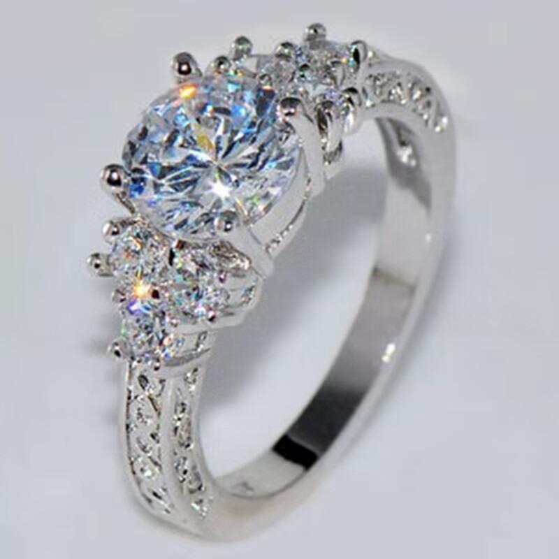 

Shiny Cubic Zirconia Finger Ring for Women Elegant Brass Wedding Party Promise Bridal Zircon Fashion Daily Wear Accessories 10