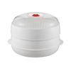 Microwave Vegetable Steamer Food Grade Transparent Plastic Cookware Reusable Kitchen Cooking Steamer for Dumplings Vegetables