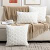 1 PC Christmas Throw Pillow Cover Plush Embroidery Snowflake Christmas Decoration Living Room Embroidered Cartoon Pattern Pillow