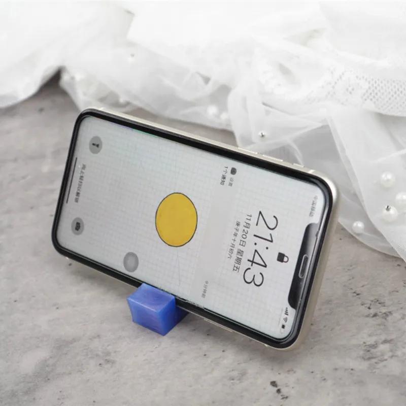 Portable Holder Silicone Mirror Mold Diy Epoxy Resin Ab Glue Mobile Phone Holder Keychain