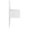 Headboard with Nightstands White Wood Based Material