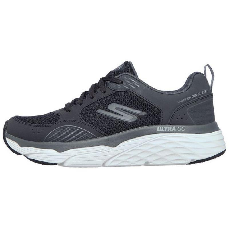 Skechers Max Cushioning Elite Rivalry Men Versatile Wear Resistant Low Top Training Shoes Black 220062-BKGY 43.5