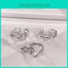 Trendy 2023 Ins Inspired Rose Thorn Design Adjustable Open Ring For Fashion Lovers