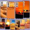 Desert Camel Caravan Grazing Phone Case For Samsung A16 A26 A36 A56 A17 A15 A25 A35 A55 A14 A24 A34 A54 A04S A05S Galaxy Note 20