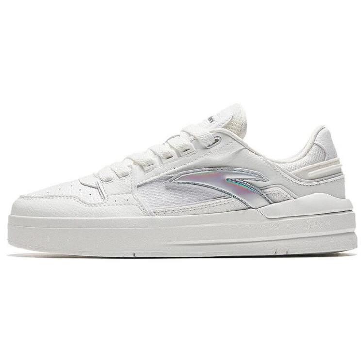 New Anta Street Naughty Lite Anti Slip Wear Resistant Low Top Skateboard Shoes Women's White 122338071-5