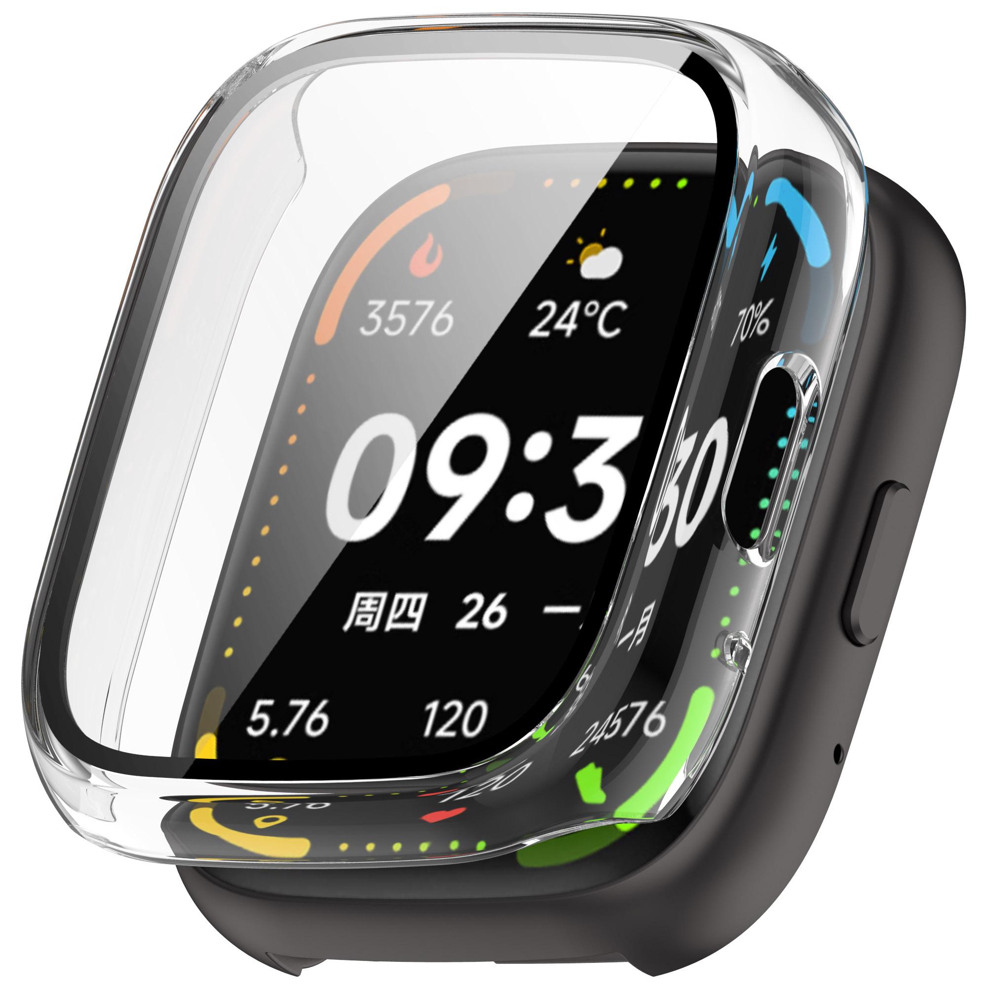 

For Lifesense Watch 3 Case Hard PC All-Around Watch Cover with Tempered Glass Film Transparent