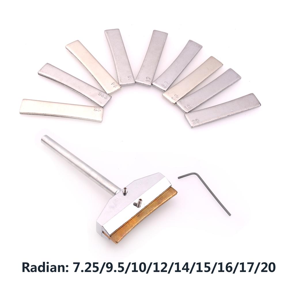 Chitară electrică Bas Gât Fingerboard Fret Inlay Tool 9pcs Pressure Fret Tools Set Radian Fret