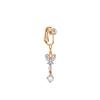 Falscher Fake Bauch Schmetterling Fake Bauchnabelpiercing Herz Clip-On Bauchnabel Fake Piercing Mond Stern Blätter Knorpel Ohrring Clip
