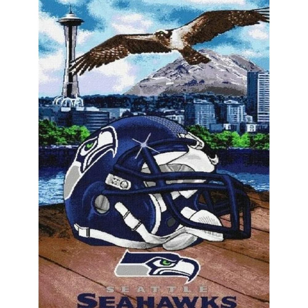 5D Diy Diamantová malba Výšivka křížkovým stehem Mozaika Americký fotbal Plný kulatý vrták Dekorace domu Nástěnné umění Dárek