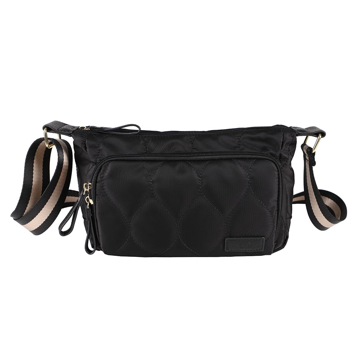 

lightweight shoulder bag with wallet function [Lizdays] Women s (black) чорний